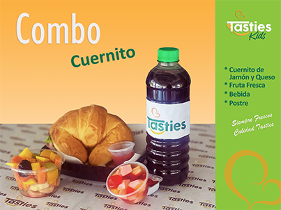 Combo Cuernito Jamón y Queso