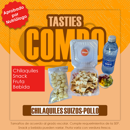 COMBO CHILAQUILES SUIZOS C/POLLO